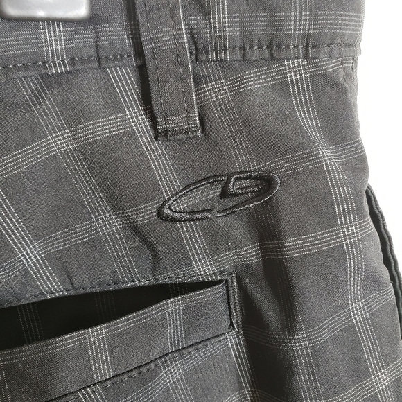 C9 CHAMPION Plaid Black Grey stretch flex golf shorts SZ 38 - Picture 4 of 8